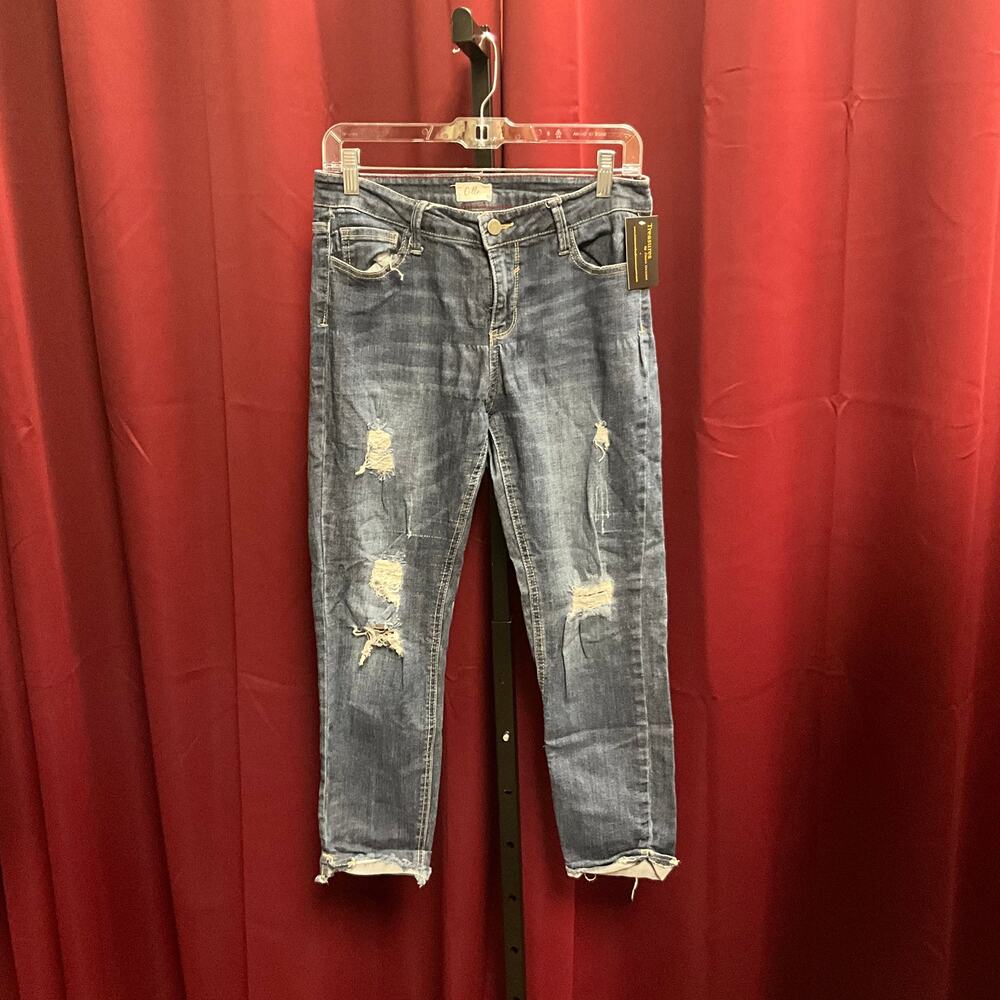 Cello Jeans Women's Distressed Blue Jeans - Size  9